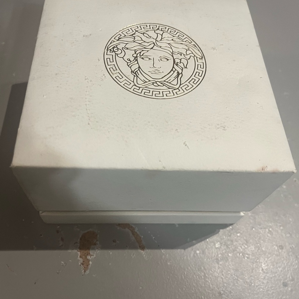 Versace Cream Box with Medusa Emblem